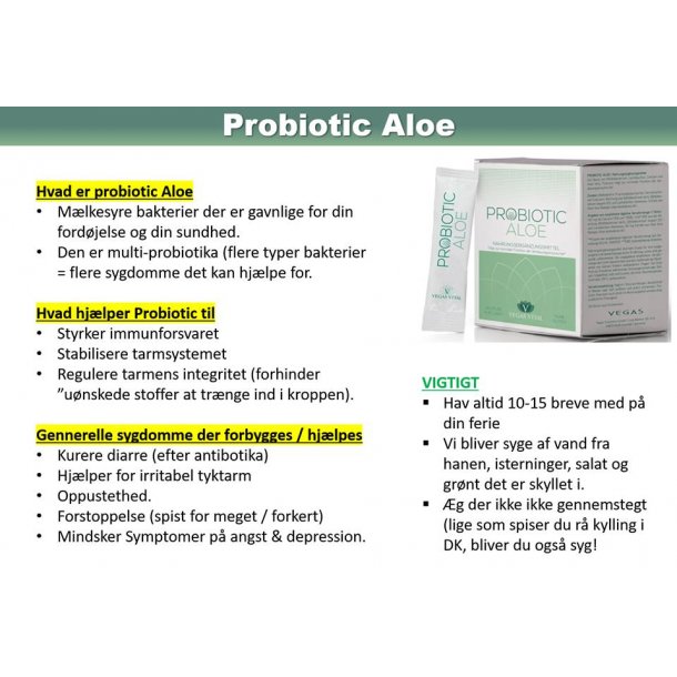 Probiotic Aloe Kosttilskud 3 pak